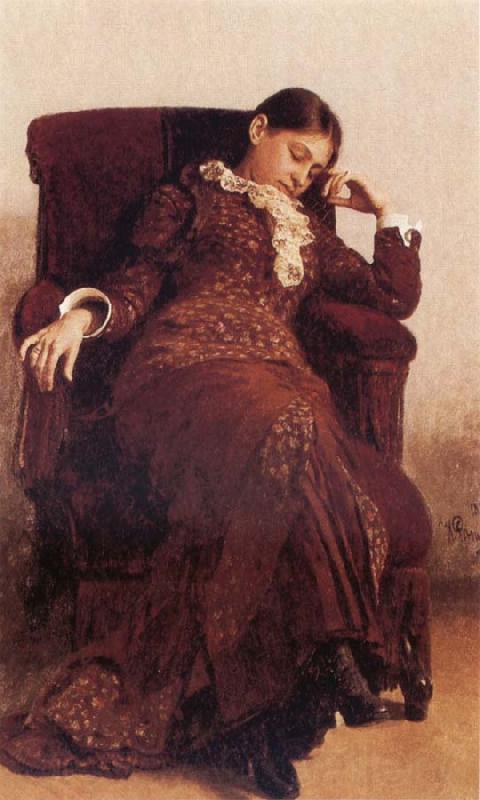llya Yefimovich Repin Portrait of Vera Alekseevna Repina Norge oil painting art